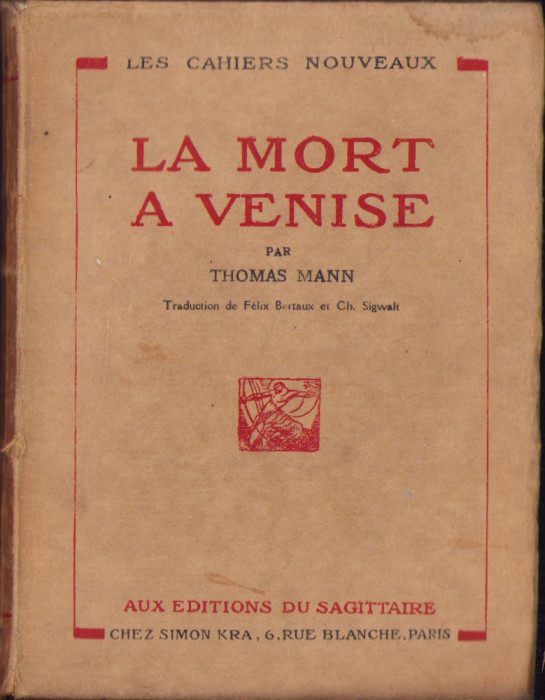 HST C2186 La mort a Venise de Thomas Mann