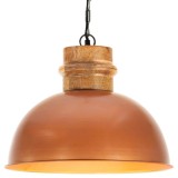 Cumpara ieftin Lampă suspendată industrială, cupru, 42 cm, mango, E27, rotund
