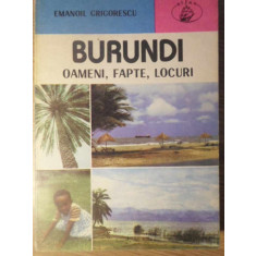 BURUNDI OAMENI, FAPTE, LOCURI-EMANOIL GRIGORESCU