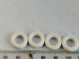 bnk jc Cauciucuri - Dinky - 15 mm - profil rotund neted - albe - pentru masini . dubite. autobuze