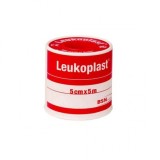 Leukoplast BSNmedical, Bandaj Adeziv Textil 7.5cm x 5m, Culoarea Pielii, Poros, Fixare Puternica