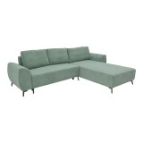 Cumpara ieftin Canapea extensibila 3 locuri, Pako World, Textil, Mint, 286x204x93 cm
