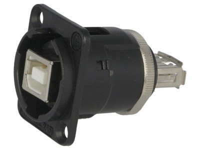 Adaptor USB A la USB B, EH USB 2.0, negru foto
