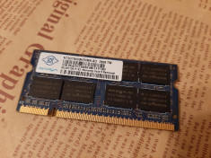 Memorie RAM laptop 2Gb DDR2 800Mhz SODIMM Nanya PC2-6400 foto