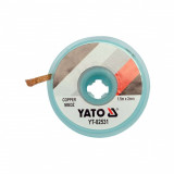 Cumpara ieftin Bandă &icirc;mpletită de cupru 2.0 mm x 1.5 m Yato YT-82531