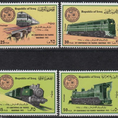 Irak 1975 - Locomotve, cai ferate, serie neuzata