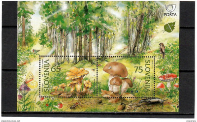 !!! RARR : SLOVENIA - CIUPERCI 1996 , BLOC - NESTAMPILAT/ FLORA foto