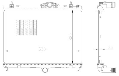 NRF 550027 Radiator, racire motor foto