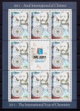 Cumpara ieftin ✅RO 2011 LP 1917c &quot;Anul Internat. Al Chimiei&quot; , mcoala 8 + 1 vinieta , MNH, Nestampilat