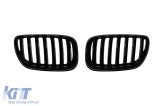 Grile rinichi cu nervuri simple vopsite &icirc;n negru, potrivite pentru BMW X5 E53 2004-2007 Performance AutoTuning
