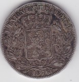 BELGIA 5 FRANCI Francs 1876, Europa, Argint