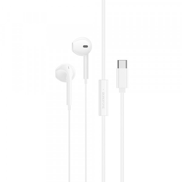 Handsfree USB-C Borofone BM99 Star, Alb