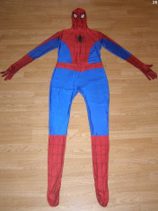 costum carnaval serbare spiderman pentru adulti marime XL foto