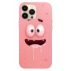 Husa compatibila cu Apple iPhone 14 model Patrick Drooling SpongeBob, Silicon, TPU, Viceversa, Transparent, Carcasa