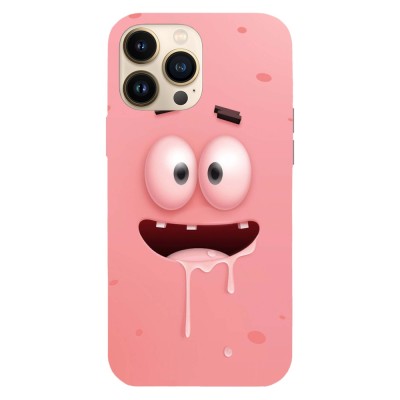 Husa compatibila cu Apple iPhone 14 Pro model Patrick Drooling SpongeBob, Silicon, TPU, Viceversa foto