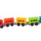Mini trenulet TechnoK, locomotiva cu 4 vagoane, multicolor