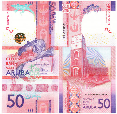 Aruba 50 Florin 2019 P-23 UNC foto