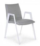 Set 2 scaune alb gri Axor 57x65x84 cm