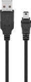 Cablu USB A tata la mini USB tata 1.8m Goobay