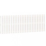 Cumpara ieftin Tablie de pat pentru perete, alb, 166x3x60 cm, lemn masiv pin