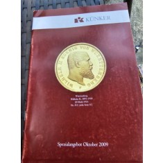 Catalog 311/2009, expozitie de monede, Kunker, text in limba germana