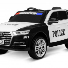 Masinuta electrica de politie Audi Q5 90W 12V 7Ah echipata PREMIUM Police