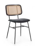 Cumpara ieftin Set 2 scaune negru natur Glenna 45x59x80.5 cm