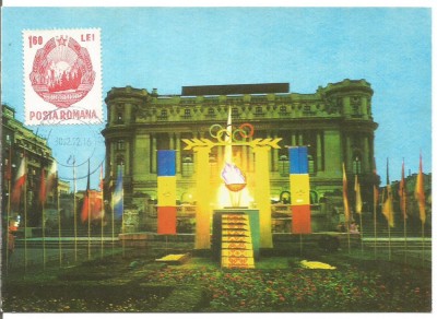 No(01)ilustrata maxima- Flacara Olimpica la Bucuresti foto
