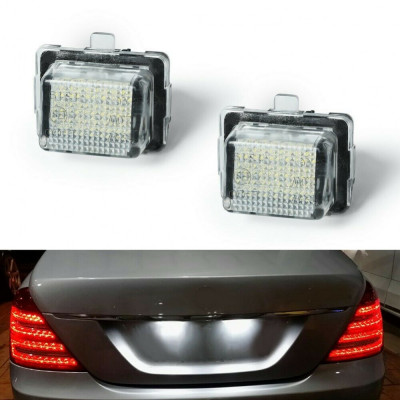 Lampi numar LED Mercedes C Class S204, W204, E Class S212, W212, S Class W221, CL Class C216 foto