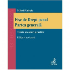 Fișe de Drept penal. Partea generală - Paperback brosat - Mihail Udroiu - C.H. Beck