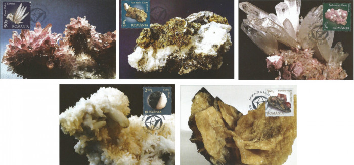 |Romania, LP 1865/2010, Minerale - Flori de mina, maxime