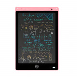 Tableta color pentru desen si scris HAWIRE, Diagonala 12 inch, LCD, Dimensiune 217x143mm, Culoare roz