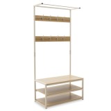 Cumpara ieftin Cuier Intrare Ralph Maple - Alb 80x40x170 cm