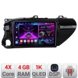 Navigatie Toyota Hilux 2016- A-TY59 4+64 InCell Display 1K Android Waze USB Navigatie Internet Youtube Radio CarStore Technology