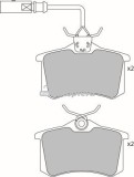 Set placute frana,frana disc SEAT ALHAMBRA (7V8, 7V9) (1996 - 2010) KRIEGER 0950006319