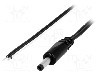 Cablu alimentare DC, cabluri, DC 4,0/1,7 mufa, negru, 3m, BQ CABLE - DC.CAB.1000.0300