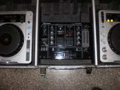 Pupitru DJ-Pioneer DJM 300+2 CDJ 800 MK 2+Chase ROAD READY foto