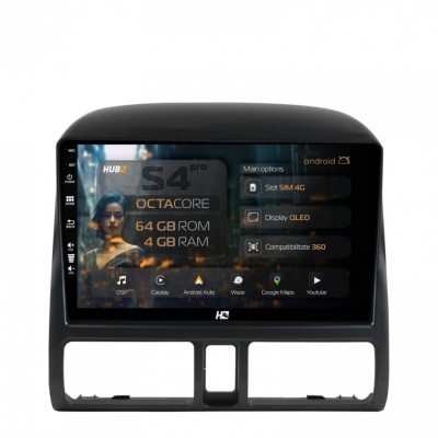 Navigatie Honda CRV (1998-2005) 4GB RAM Android 13 Octacore Slot Sim 4G DSP GPS Wi-FI Carplay Android Auto USB Bluetooth Waze Touchscreen 9 inch foto