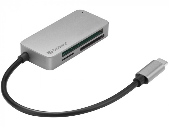 Cititor de carduri Sandberg 136-38 USB type C - microSD SD CF