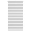 Jaluzea tip zebra gri deschis lățime țesătură 85,9 cm poliester