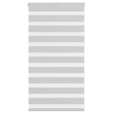 Jaluzea tip zebra gri deschis lățime țesătură 85,9 cm poliester
