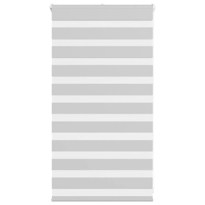 Jaluzea tip zebra gri deschis lățime țesătură 85,9 cm poliester