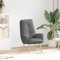 Gossi scaun de relaxare gri inchis din tesatura