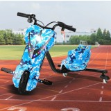 Scuter electric drift 3 roti copii 250W cu LED si Bluetooth