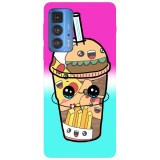 Husa compatibila cu Motorola G20 model Kawaii Cup, Silicon, TPU, Viceversa, Transparent, Carcasa