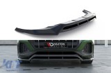 Spoiler Maxton Design potrivit pentru bara frontala a Audi Q8 dupa 2023, lac negru Performance AutoTuning