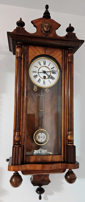 Ceas de perete cu pendula anii 1890 -1900