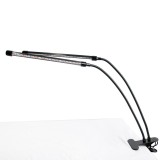 Lampă LED cu 4 culori, cu clește de prindere, 30W, SMC 2, Neagră