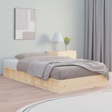 Cadru de pat single, 90x190 cm, lemn masiv