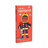 Carte board book I Can Be A Firefighter, Pompier, cu modele decupabile pentru copii prescolari